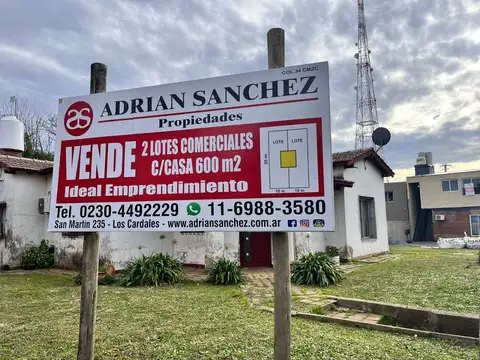 Terreno en Venta 30  mts Fondo