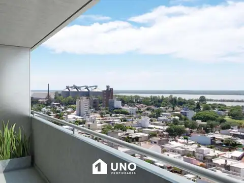 San Martín y Tucumán (san Lorenzo) - Amplio Dpto de 2 Dormitorios con Vista al Río. Posibilidad cochera.