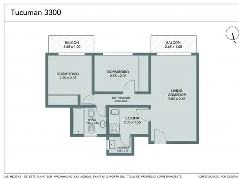 Departamento 3 ambientes con 1 baño