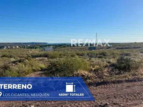 LOTE EN VENTA LOS GIGANTES VILLA EL CHOCON 450 MTS