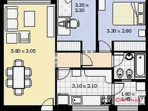 Departamento en Venta de 2 dormitorios