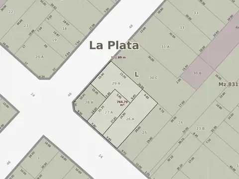 Terreno en venta en el centro de la plata