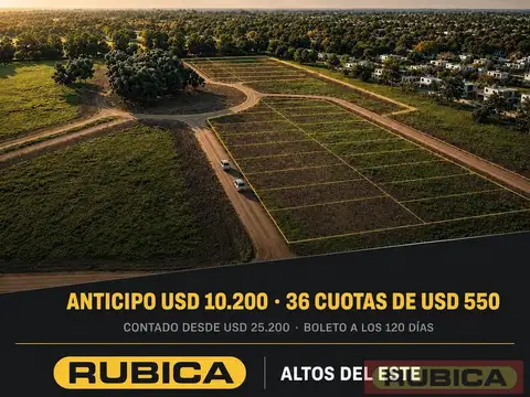 Terreno en barrio cerrado "Altos del este"