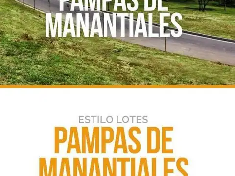 VENTA LOTE - PAMPAS DE MANANTIALES