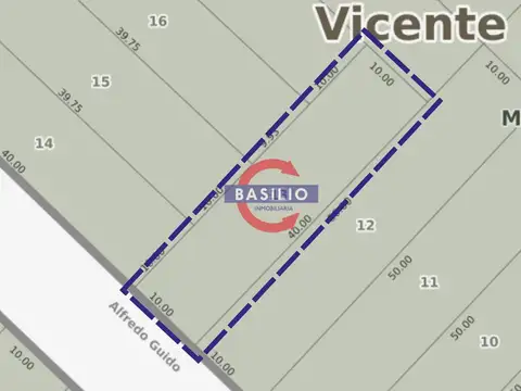 VENTA LOTE IDEAL DESARROLLO EN ALFREDO GUIDO, VILLA ADELINA