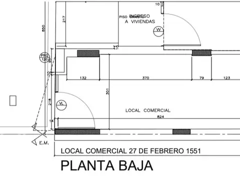VENTA LOCAL COMERCIAL SOBRE BV. 27 DE FEBRERO 1549. U$63000