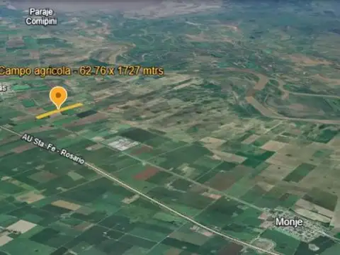 Campo, suelo 2  en Monje 11 hectáreas - Ruta 11 fácil acceso, abajada de luz y asfalto