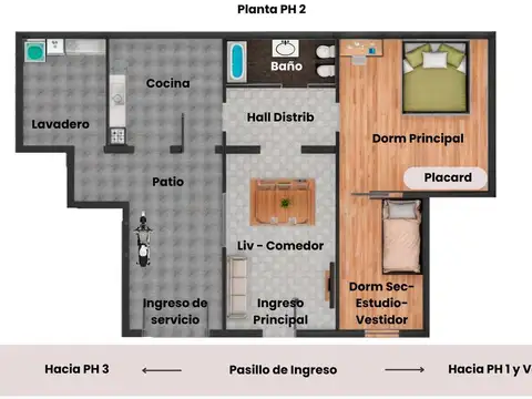 PH  3amb+PATIO+COCINA+LAVADERO-V.Libertad