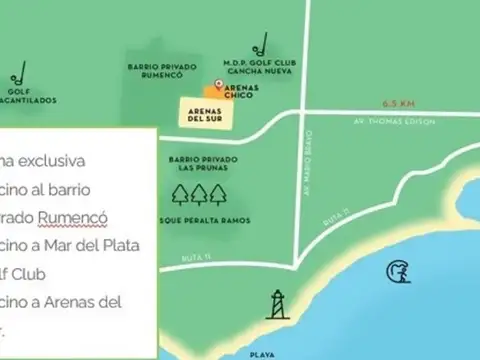 Terreno en Venta en Barrio Arenas Chico, USD 45.000