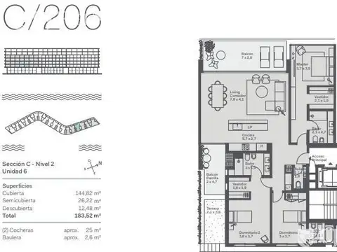Departamento en Venta de 4 ambientes
