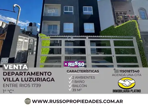 Venta Departamento 2 Ambientes San Justo