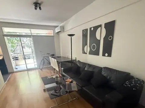 Monoambiente 40 Mt. Cocina. Balcón. Frente. Amoblado