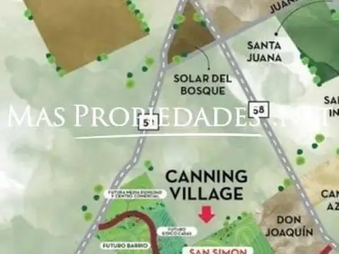 Terreno en Venta 20  mts Fondo