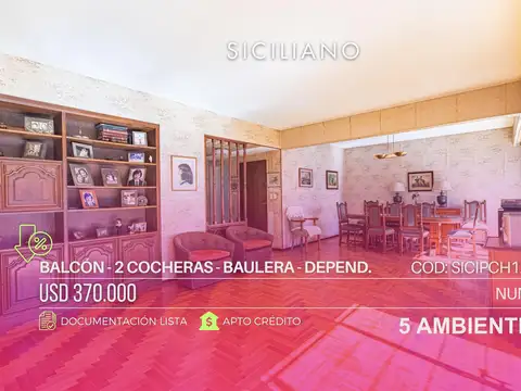 Departamento 5 ambientes con 4 baños