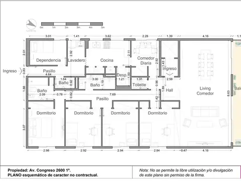 Departamento en Venta de 4 dormitorios