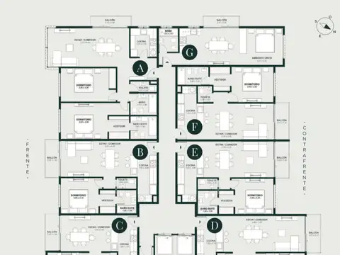 Departamento 2 ambientes con 1 baño