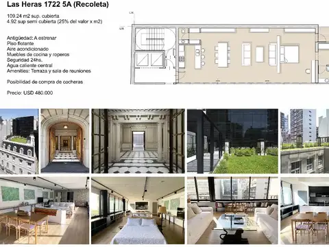 DEPARTAMENTO 1 AMBIENTE - RECOLETA, CAPITAL FEDERAL