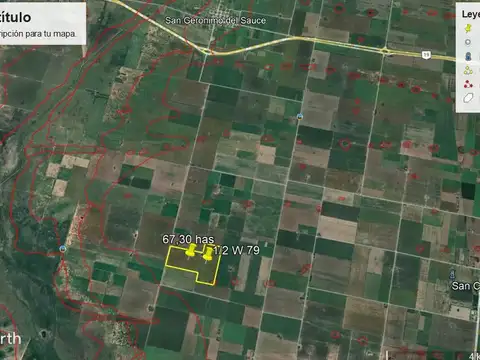Campo Agrícola de 67,30 has en San Jerónimo del Sauce