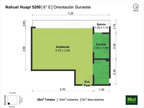 Nahuel Huapi 5219 , Piso 6