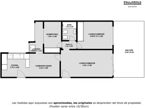 Departamento en Venta de 3 ambientes