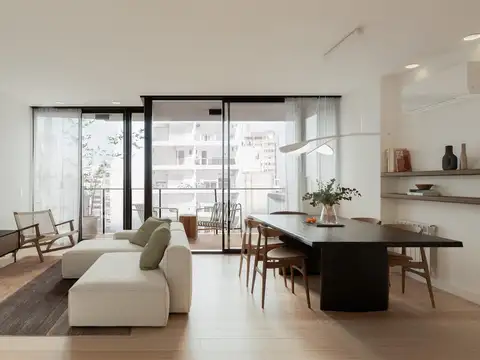 Departamento 2 dormitorios, en suite, radiadores, zona rio