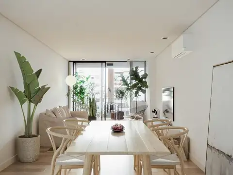 Departamento 2 dormitorios, en suite, radiadores, zona rio