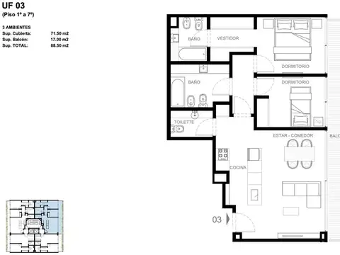 Departamento en el Emprendimiento Be Home Bajo Belgrano