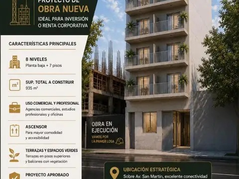 Departamento en Venta de Monoambiente