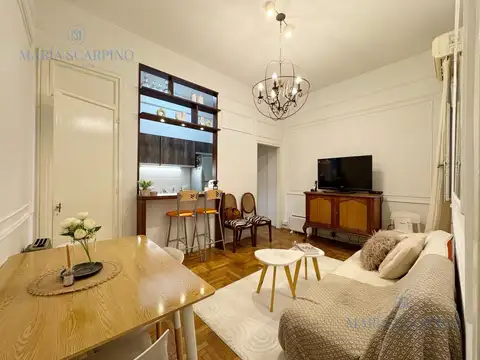 Departamento 2 ambientes con 2 baños
