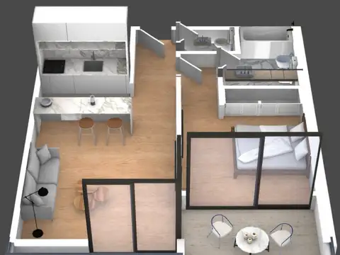 Departamento en Venta en Vicente Lopez Vias / Maipu, USD 60.000