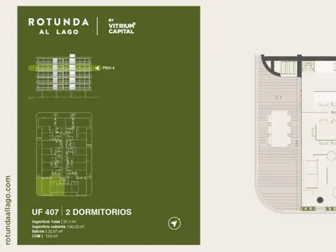 Rotunda al Lago 2 dorm Diciembre 2027