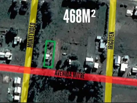 Terreno en Venta - 468m2 - Tornquist
