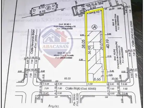 VENTA TERRENO CON DOBLE SALIDA, IDEAL CONSTRUCTORAS!