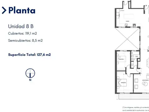 Departamento en Venta de 3 ambientes