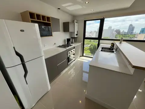 Departamento 2 ambientes con 2 baños