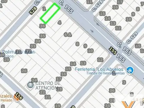 Terreno en Venta 30  mts Fondo