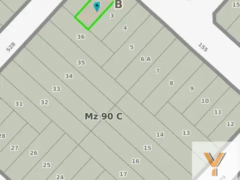 Terreno en Venta 10  mts Frente
