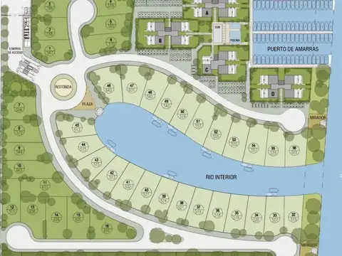 Terreno en Venta en Barrio Nautico Canal, USD 195.000