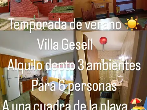 Departamento en alquiler en Villa Gesell