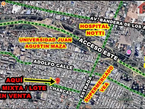 Charcas(lote Esquina) 2500