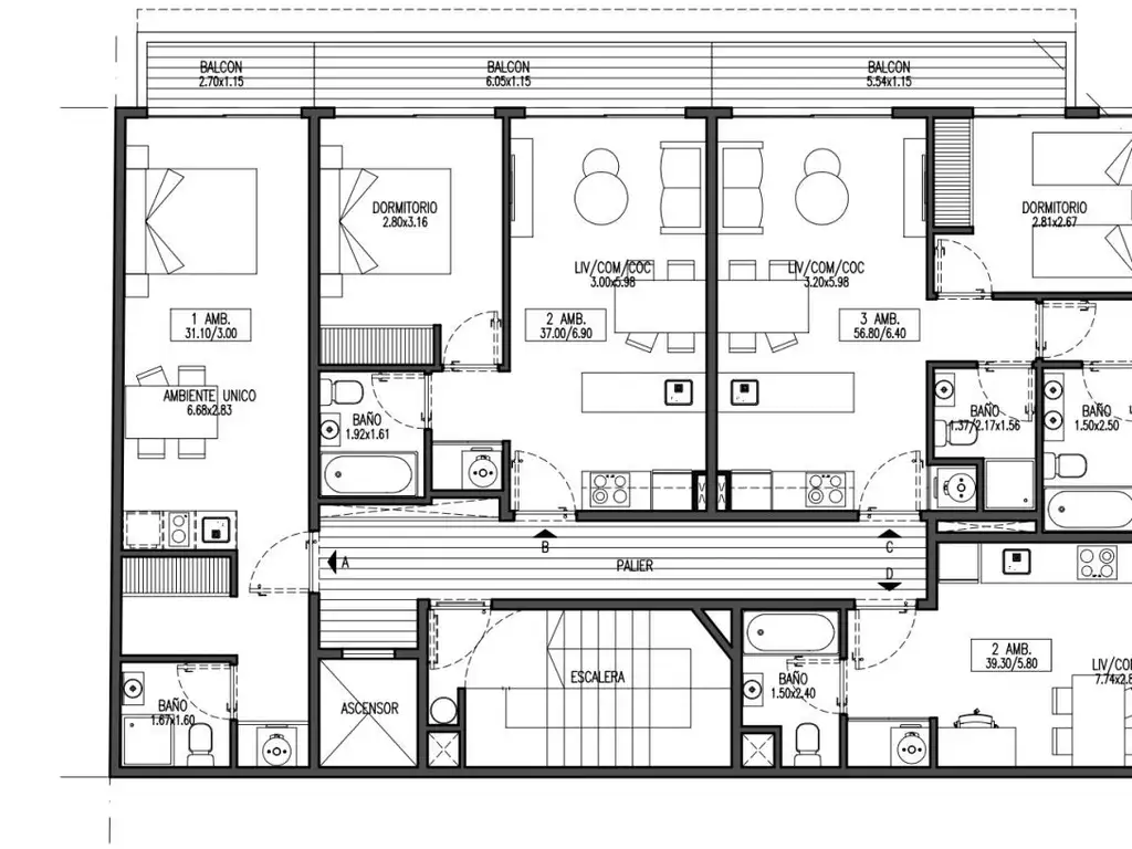 Av. Directorio 2395 esq. Rivera Indarte 390 de 1 Dormitorios