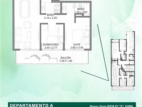 Departamento en el emprendimiento OLAZABAL 5484