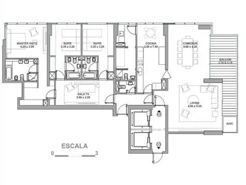 Departamento en Venta con 2 cocheras