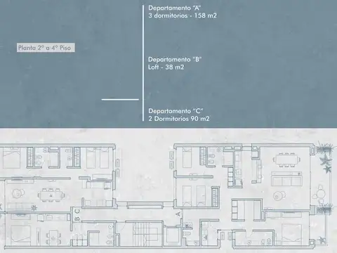 Departamento 4 ambientes con 3 baños
