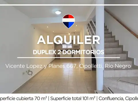 ALQUILER | DÚPLEX 2 Dormitorios | Bº ARÉVALO