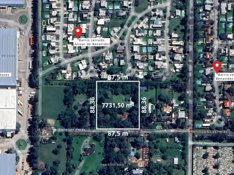 Terreno en Venta 87  mts Fondo