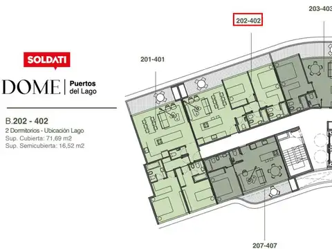 Departamento en Venta en Puertos, USD 394.800