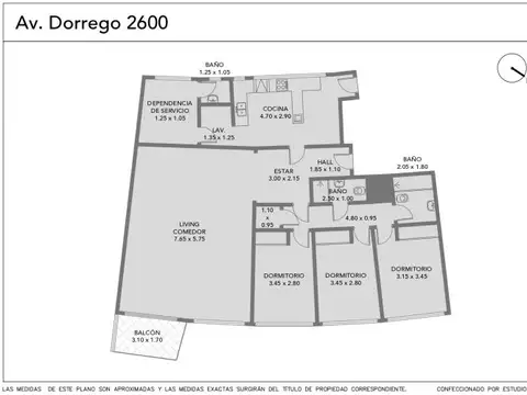 Departamento en Venta de 4 ambientes
