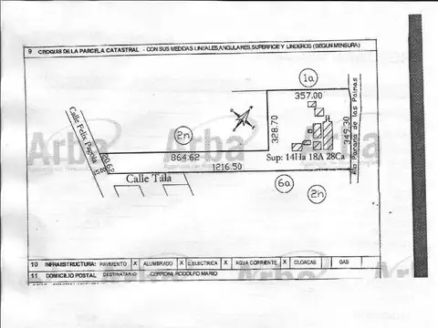 Terreno en Venta de 141828,0 m2