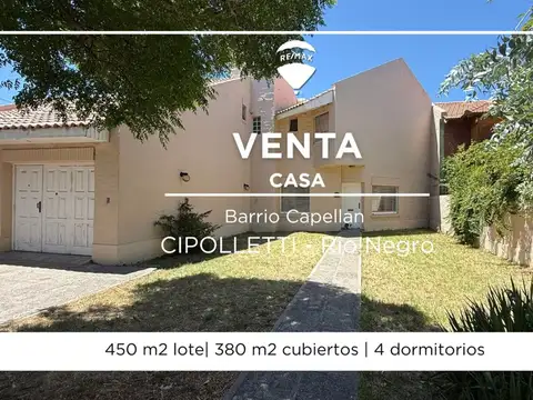 CASA EN VENTA EN CIPOLLETTI
